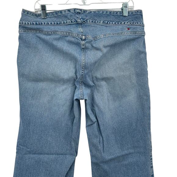 Tommy Hilfiger VTG Hipster Bootcut Jeans Women SZ 14 Blue Classic Retro Denim - Picture 4 of 11